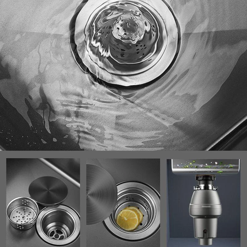 Classic Round Sink Stainless Steel Drop-In Friction Resistant Round Sink for Kitchen -Bathlova