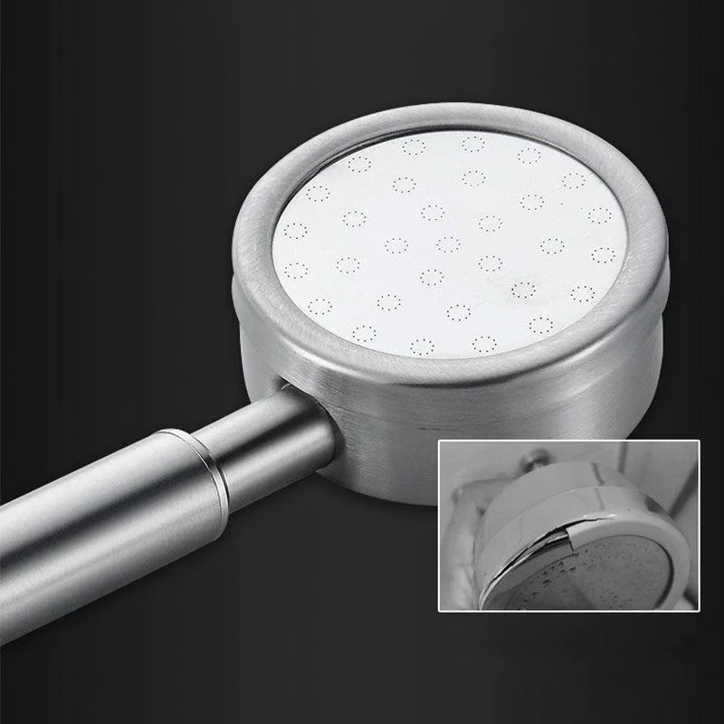 Classic Shower Head Round Metal Handheld Shower Head in Silver -Bathlova