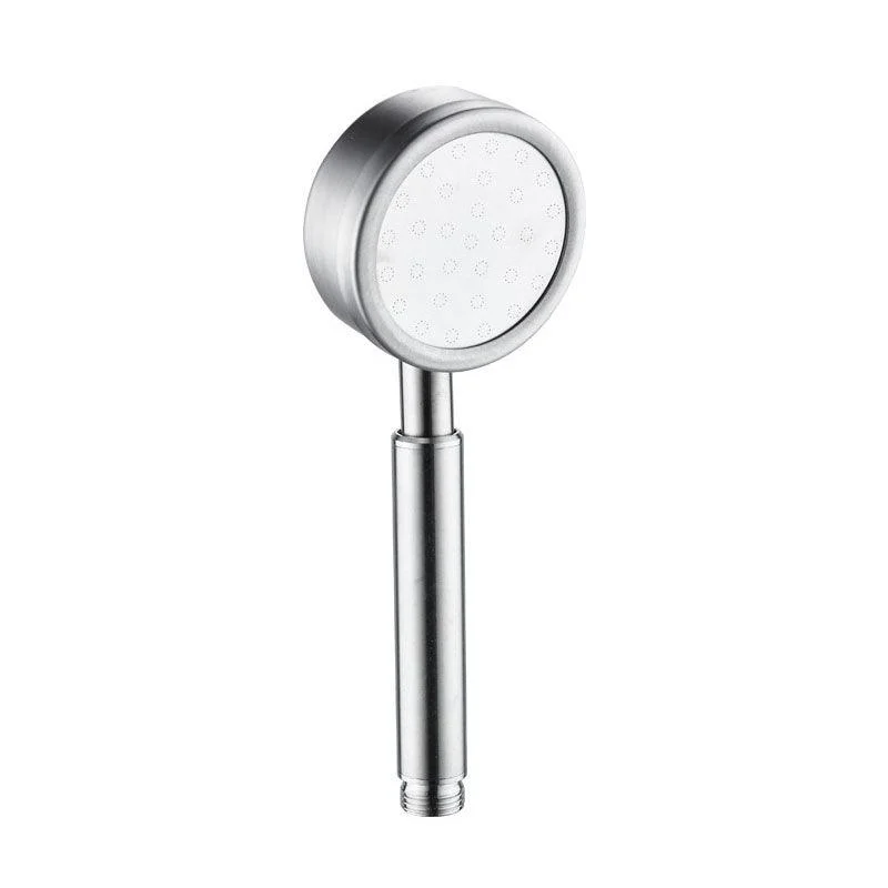 Classic Shower Head Round Metal Handheld Shower Head in Silver -Bathlova