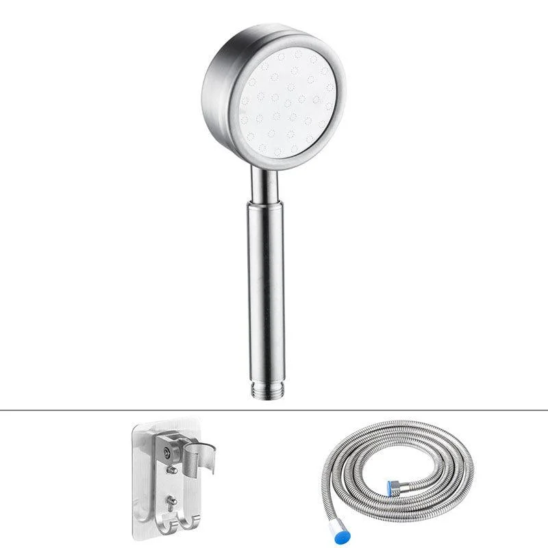 Classic Shower Head Round Metal Handheld Shower Head in Silver -Bathlova