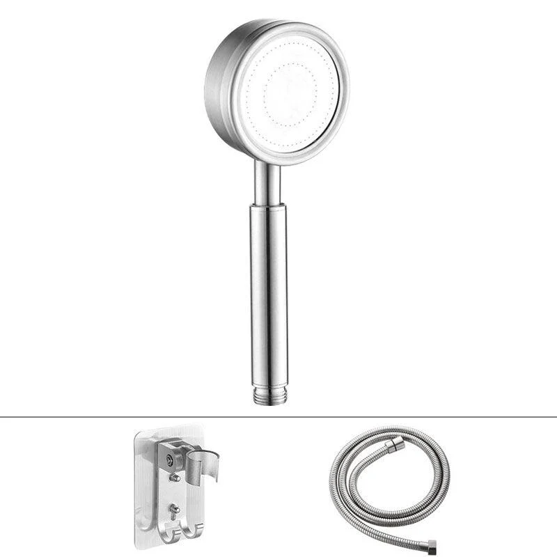 Classic Shower Head Round Metal Handheld Shower Head in Silver -Bathlova