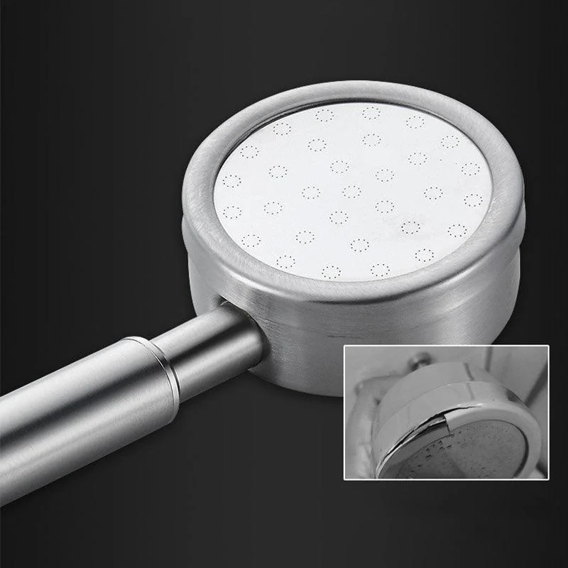 Classic Shower Head Round Metal Handheld Shower Head in Silver -Bathlova