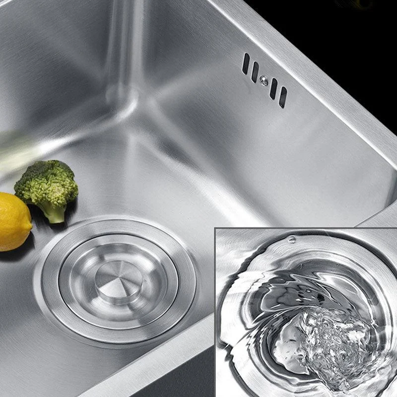 Classic Single Basin Sink Stainless Steel Workstation Sink with Tap -Bathlova