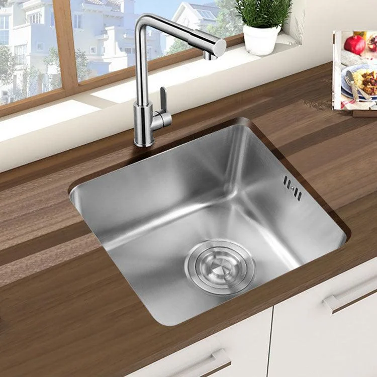 Classic Single Basin Sink Stainless Steel Workstation Sink with Tap -Bathlova