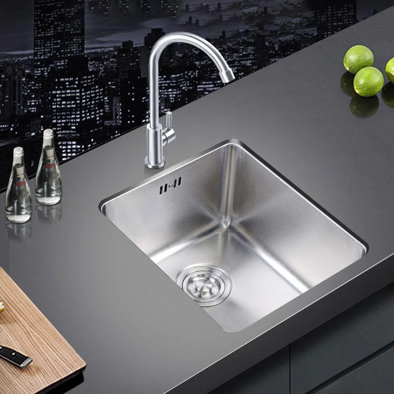 Classic Single Basin Sink Stainless Steel Workstation Sink with Tap -Bathlova