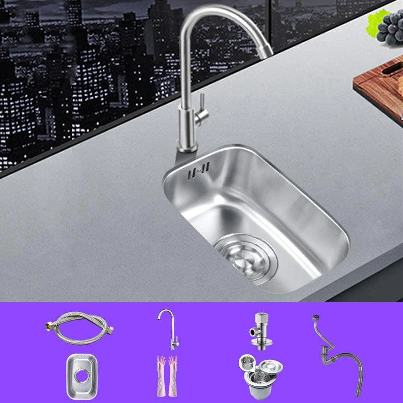 Classic Single Basin Sink Stainless Steel Workstation Sink with Tap -Bathlova