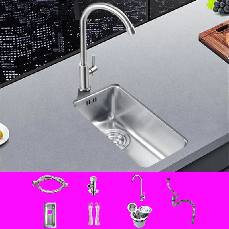 Classic Single Basin Sink Stainless Steel Workstation Sink with Tap -Bathlova