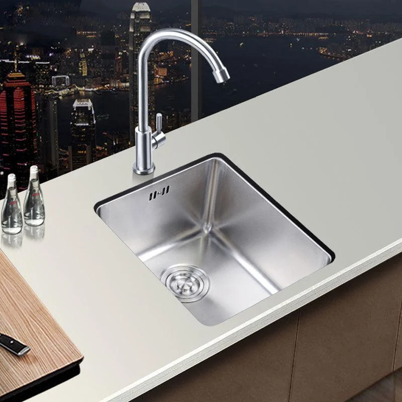 Classic Single Basin Sink Stainless Steel Workstation Sink with Tap -Bathlova