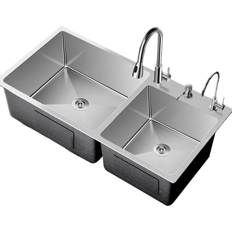 Classic Sink Set Stainless Steel Friction Resistant Sink Set for Kitchen -Bathlova