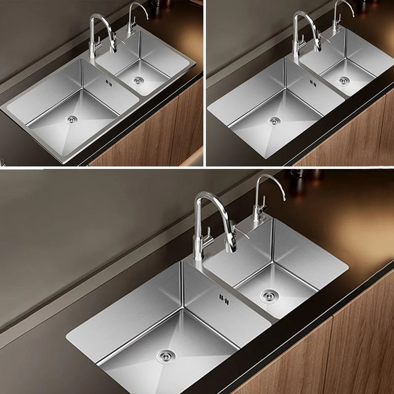 Classic Sink Set Stainless Steel Friction Resistant Sink Set for Kitchen -Bathlova