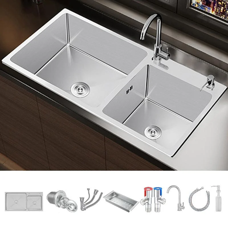 Classic Sink Set Stainless Steel Friction Resistant Sink Set for Kitchen -Bathlova