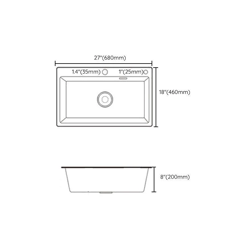 Classic Style Kitchen Sink Corrosion Resistant 2 Holes Stainless Steel Kitchen Sink -Bathlova