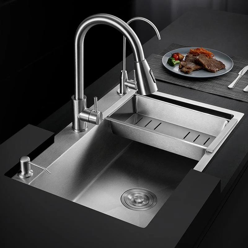 Classic Style Kitchen Sink Corrosion Resistant 3 Holes Kitchen Sink with Drain Assembly -Bathlova