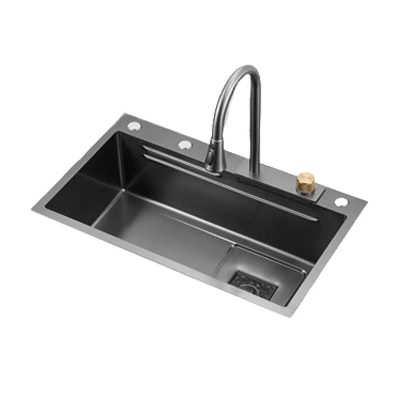 Classic Style Kitchen Sink Corrosion Resistant 5 Holes Stainless Steel Kitchen Sink -Bathlova