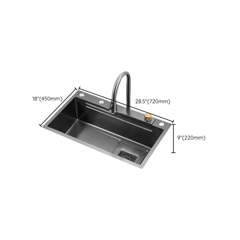 Classic Style Kitchen Sink Corrosion Resistant 5 Holes Stainless Steel Kitchen Sink -Bathlova