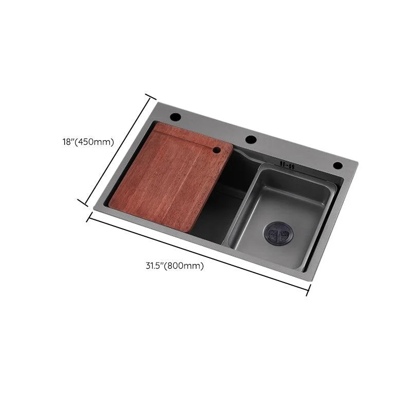 Classic Style Kitchen Sink Corrosion Resistant Kitchen Sink with Drain Assembly -Bathlova