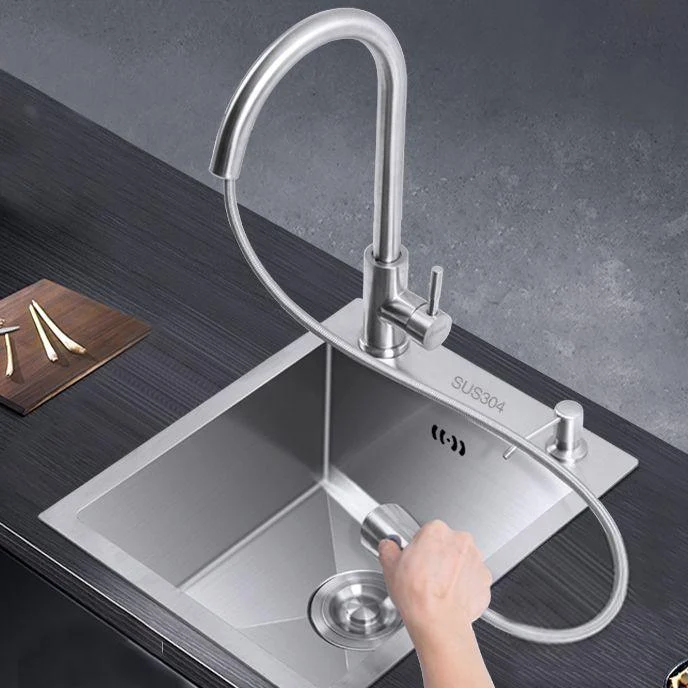 Classic Style Kitchen Sink Drop-In Stainless Steel Corrosion Resistant Kitchen Sink -Bathlova