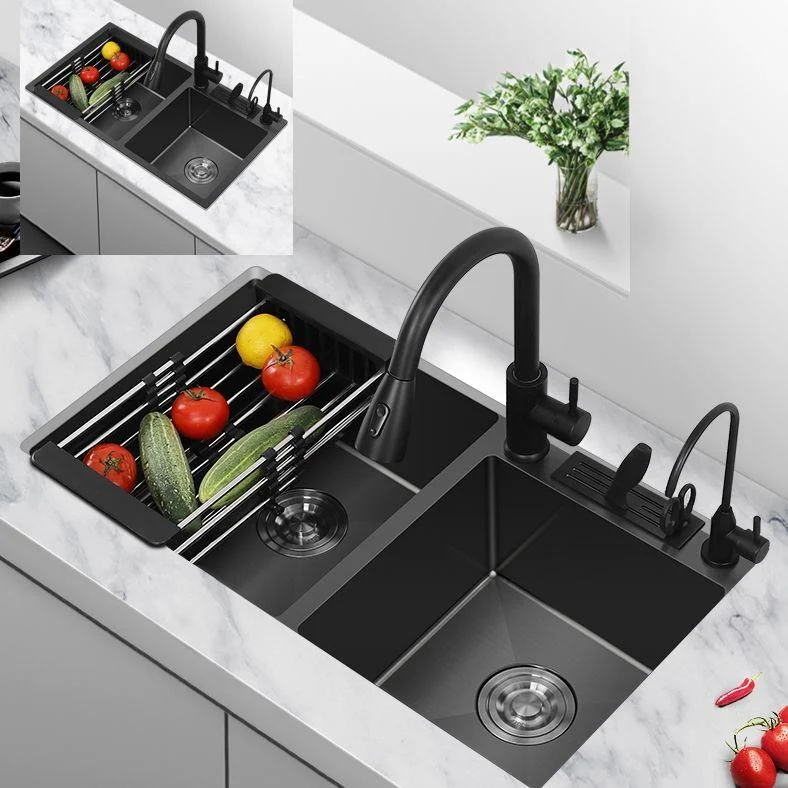 Classic Style Kitchen Sink Drop-In Stainless Steel Kitchen Double Sink -Bathlova