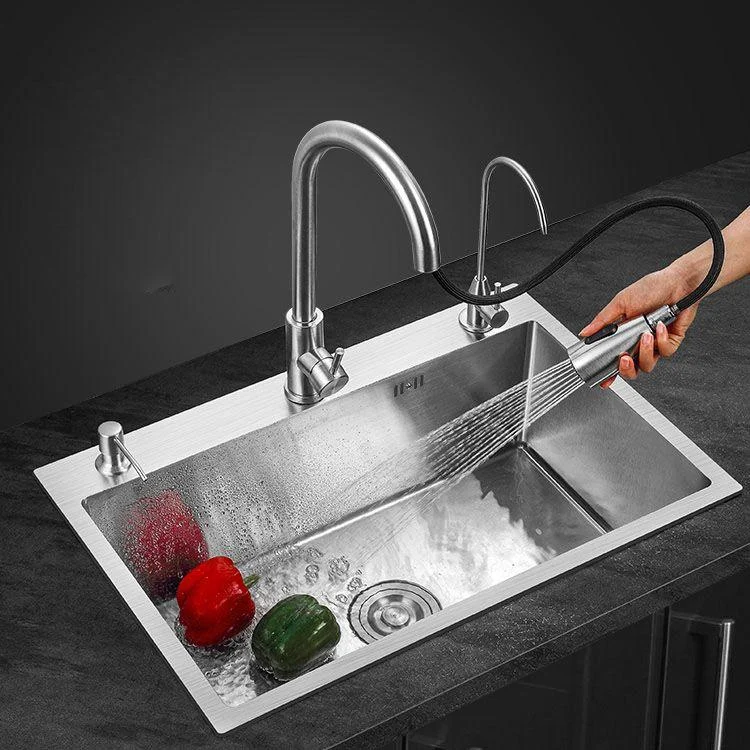 Classic Style Kitchen Sink Noise-cancelling Design Stainless Steel Kitchen Sink -Bathlova