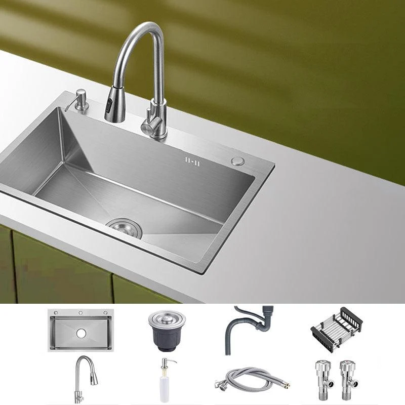 Classic Style Kitchen Sink Noise-cancelling Design Stainless Steel Kitchen Sink -Bathlova