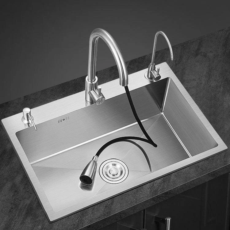 Classic Style Kitchen Sink Noise-cancelling Design Stainless Steel Kitchen Sink -Bathlova