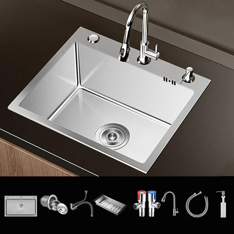 Classic Style Kitchen Sink Set Stainless Steel Corrosion Resistant Kitchen Sink Set -Bathlova