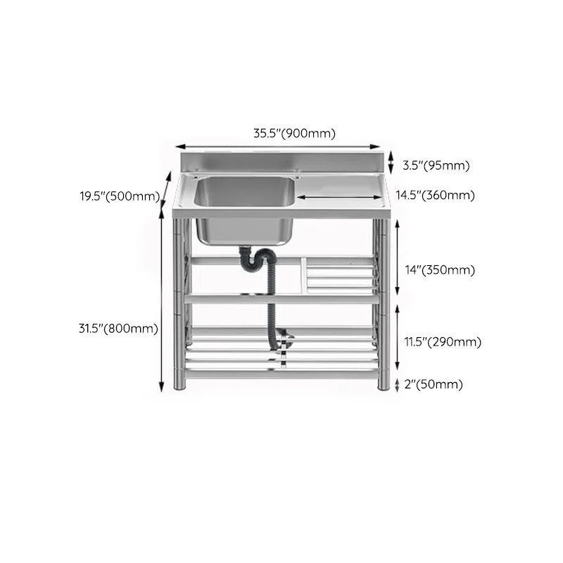 Classic Style Kitchen Sink Stainless Steel 2 Holes Undermount Kitchen Sink -Bathlova