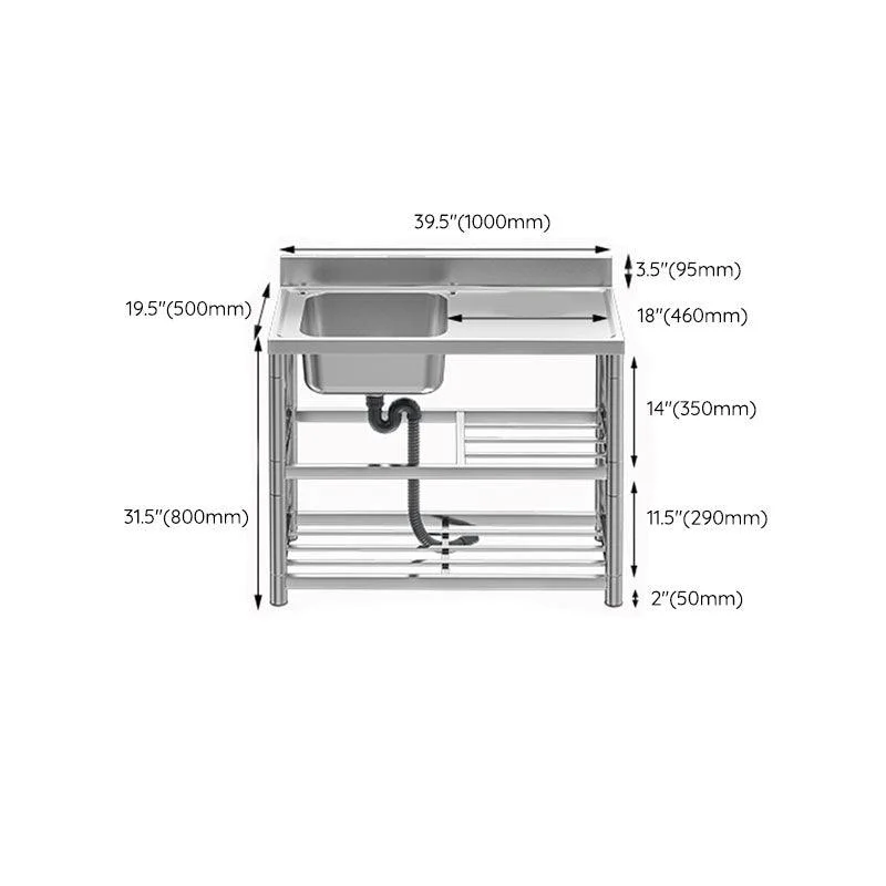 Classic Style Kitchen Sink Stainless Steel 2 Holes Undermount Kitchen Sink -Bathlova