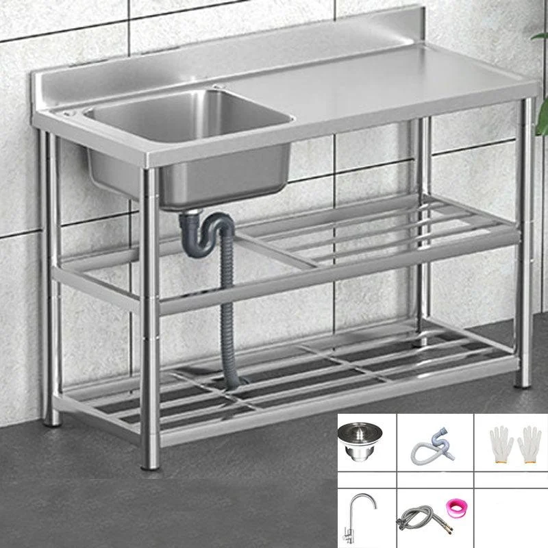 Classic Style Kitchen Sink Stainless Steel 2 Holes Undermount Kitchen Sink -Bathlova