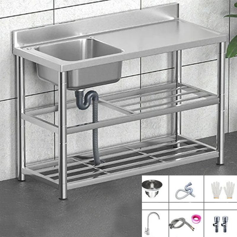 Classic Style Kitchen Sink Stainless Steel 2 Holes Undermount Kitchen Sink -Bathlova