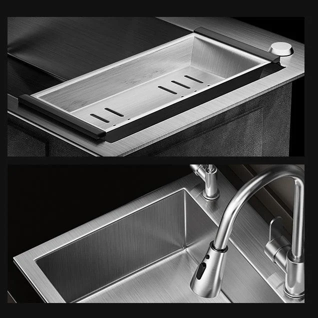 Classic Style Kitchen Sink Stainless Steel 3 Holes Drop-In Kitchen Sink -Bathlova