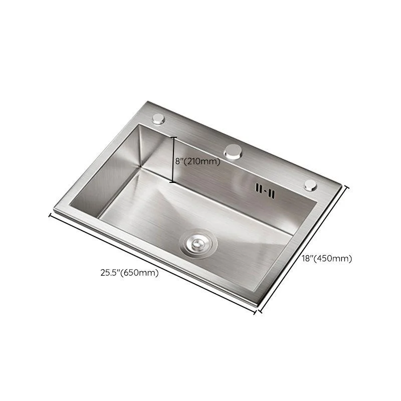 Classic Style Kitchen Sink Stainless Steel 3 Holes Drop-In Kitchen Sink -Bathlova