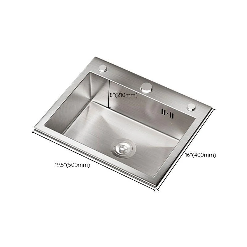 Classic Style Kitchen Sink Stainless Steel 3 Holes Drop-In Kitchen Sink -Bathlova