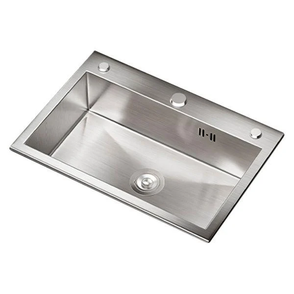 Classic Style Kitchen Sink Stainless Steel 3 Holes Drop-In Kitchen Sink -Bathlova