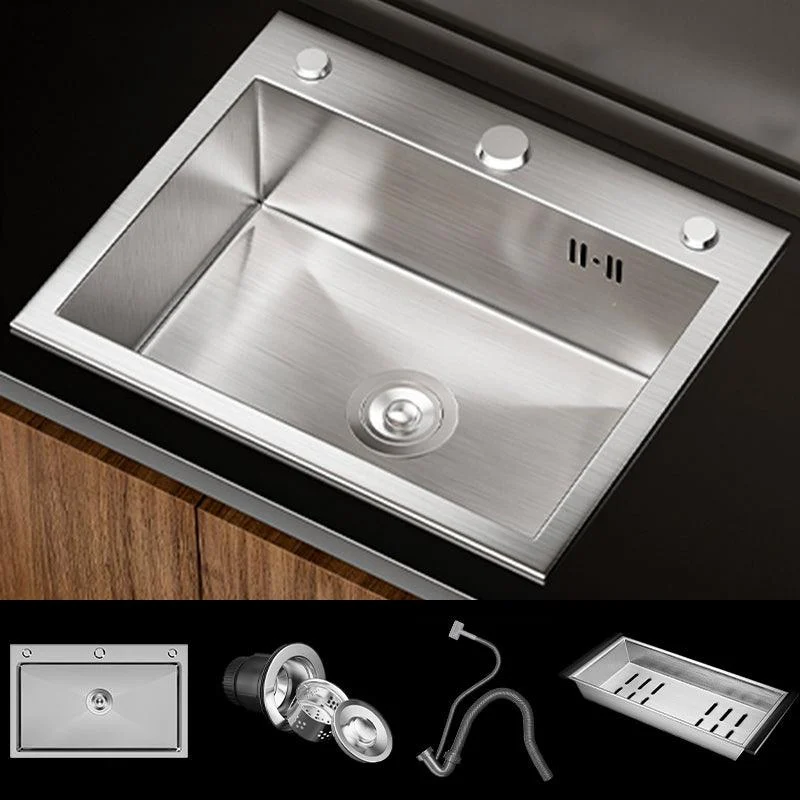 Classic Style Kitchen Sink Stainless Steel 3 Holes Drop-In Kitchen Sink -Bathlova