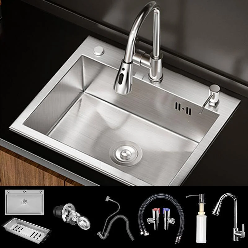 Classic Style Kitchen Sink Stainless Steel 3 Holes Drop-In Kitchen Sink -Bathlova