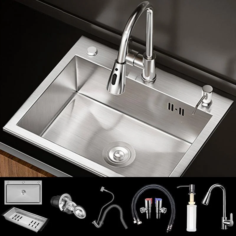 Classic Style Kitchen Sink Stainless Steel 3 Holes Drop-In Kitchen Sink -Bathlova