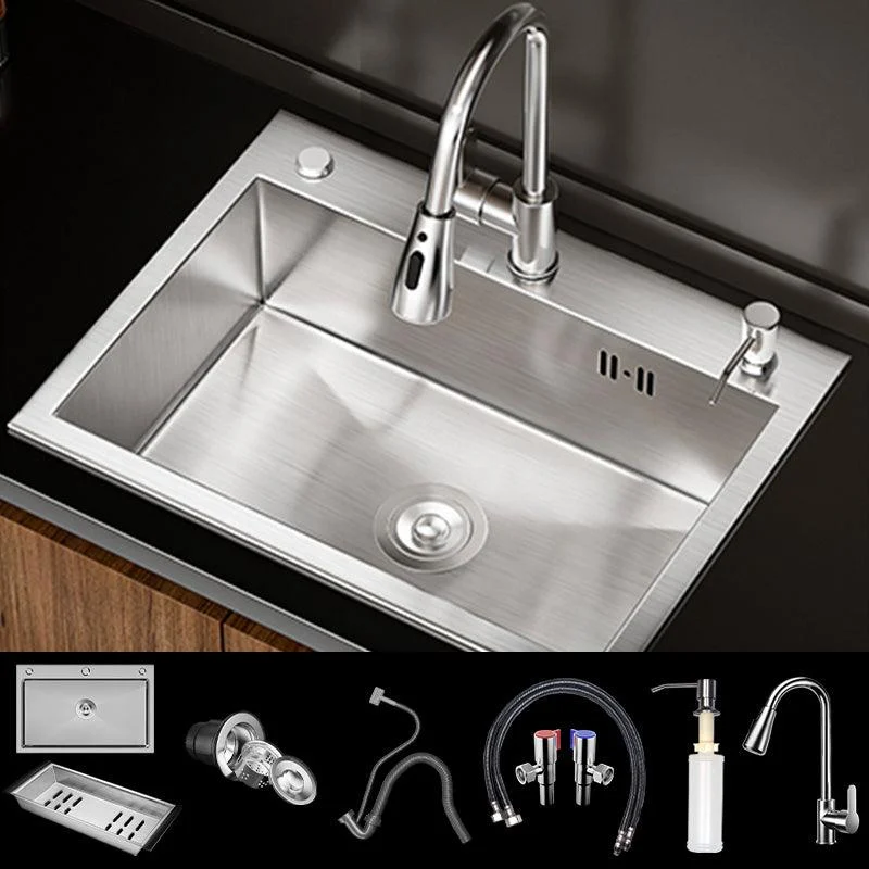 Classic Style Kitchen Sink Stainless Steel 3 Holes Drop-In Kitchen Sink -Bathlova