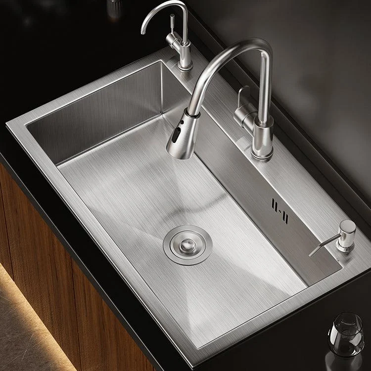 Classic Style Kitchen Sink Stainless Steel 3 Holes Drop-In Kitchen Sink -Bathlova