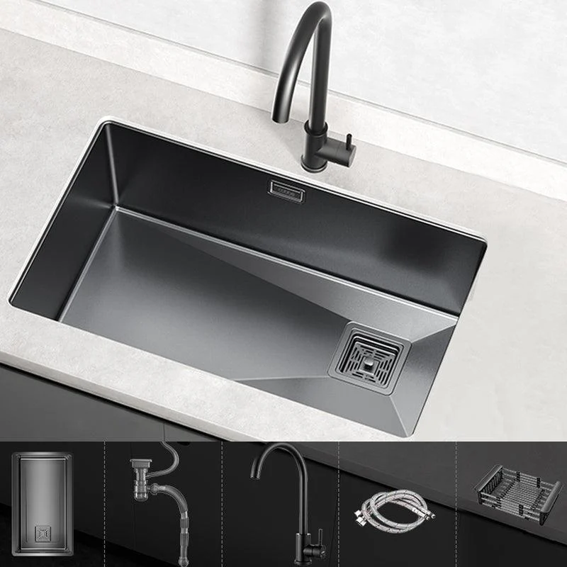 Classic Style Kitchen Sink Stainless Steel Corrosion Resistant Kitchen Sink -Bathlova