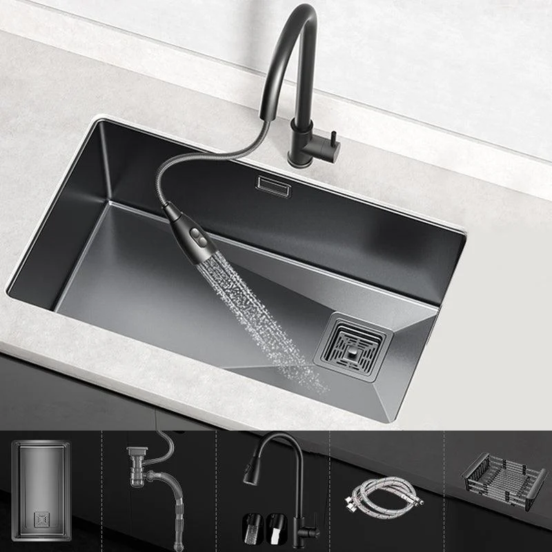 Classic Style Kitchen Sink Stainless Steel Corrosion Resistant Kitchen Sink -Bathlova