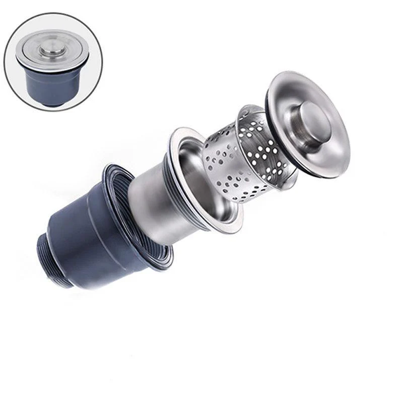 Classic Style Kitchen Sink Stainless Steel Kitchen Sink with Drain Strainer Kit -Bathlova