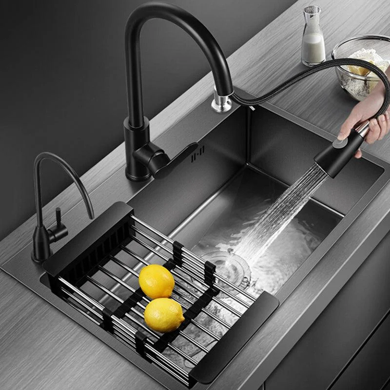 Classic Style Kitchen Sink Stainless Steel Kitchen Sink with Soap Dispenser -Bathlova