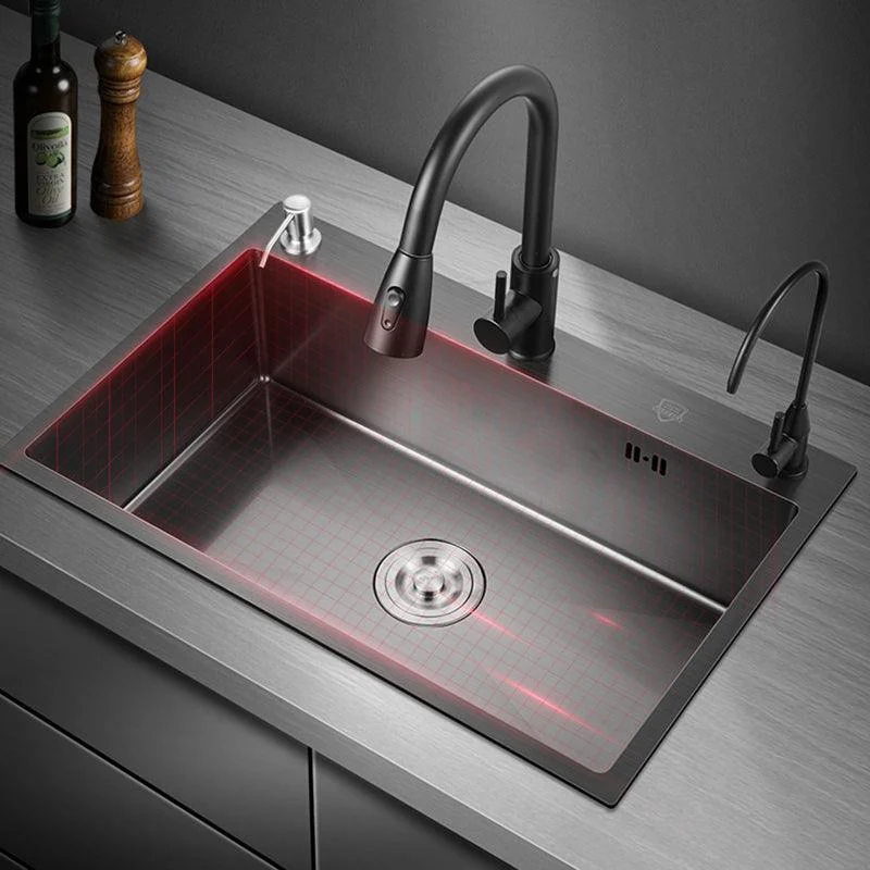 Classic Style Kitchen Sink Stainless Steel Kitchen Sink with Soap Dispenser -Bathlova