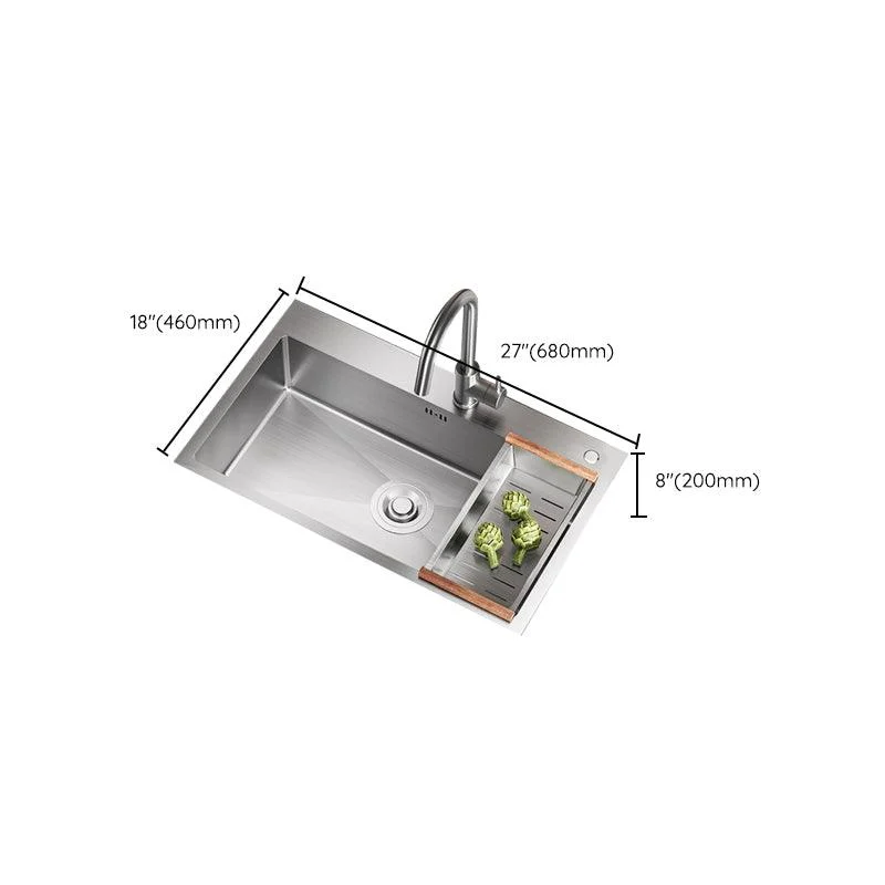 Classic Style Sink Stainless Steel Corrosion Resistant Sink for Kitchen -Bathlova