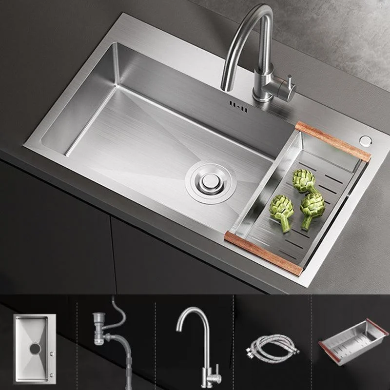 Classic Style Sink Stainless Steel Corrosion Resistant Sink for Kitchen -Bathlova