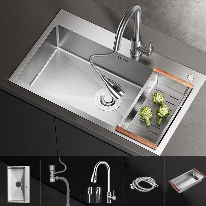 Classic Style Sink Stainless Steel Corrosion Resistant Sink for Kitchen -Bathlova