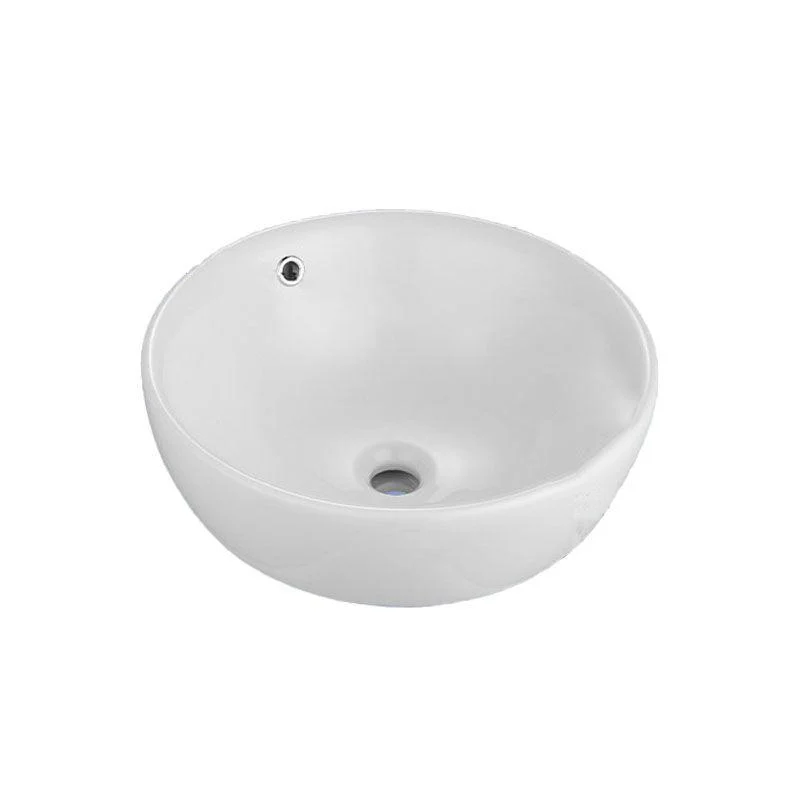 Classic Trough Bathroom Sink Solid Color Trough Sink with Overflow(Not Included Tap) -Bathlova