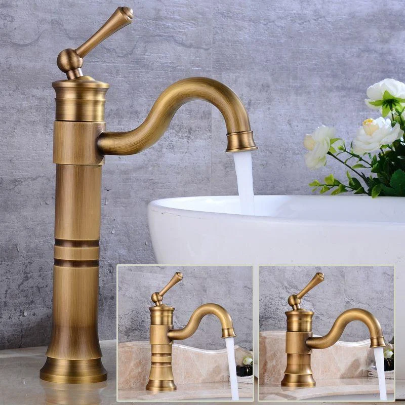 Classic Vessel Sink Bathroom Tap Swivel Spout Single Handle Vessel Sink Tap -Bathlova