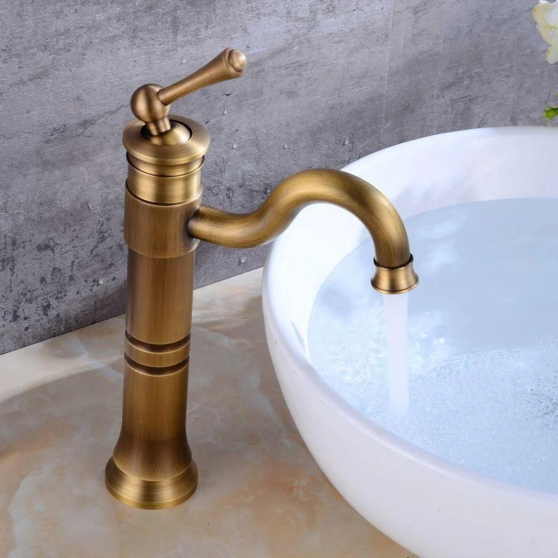 Classic Vessel Sink Bathroom Tap Swivel Spout Single Handle Vessel Sink Tap -Bathlova